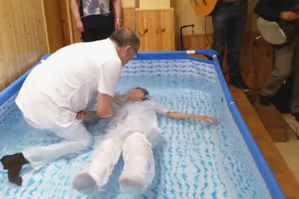 A las aguas Bautismo de Bertha