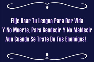 Bendecir con las Palabras